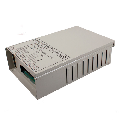 360W DC5/12/24V Rainproof Switching Enclosed LED Driver Transformer Power Supply Fan Cooling For LED Lighting